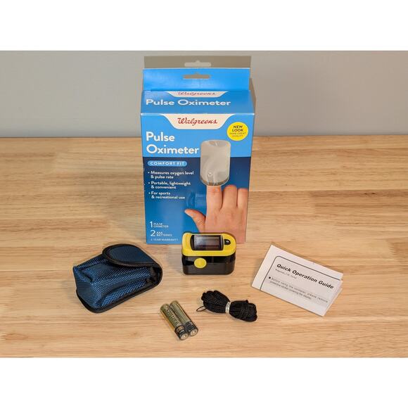 NEW Walgreens Pulse Oximeter Measures Oxygen & Pulse Easy to Read Display - Picture 1 of 6